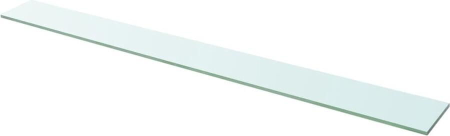 VidaXL Glazen Schappen Set van 2 110x12 cm Glazen Schap Wandplank Vitrinekast Displayrek Transparant Glas