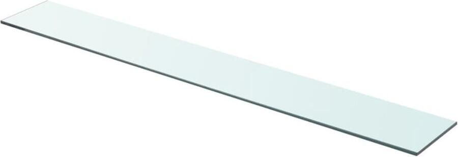 VidaXL Glazen Schappen Transparant 90x12cm Set van 2 Glazen Schap Wandplank Vitrinekast Decoratief Schap Transparant Glas
