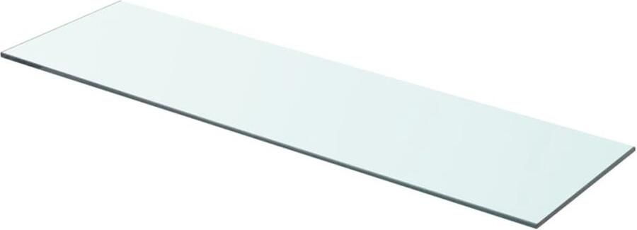 VidaXL Glazen Wandplank Wanddecoratie Wandschap transparant 70x20 cm glas Vitrinekast Display Case Woonaccessoires