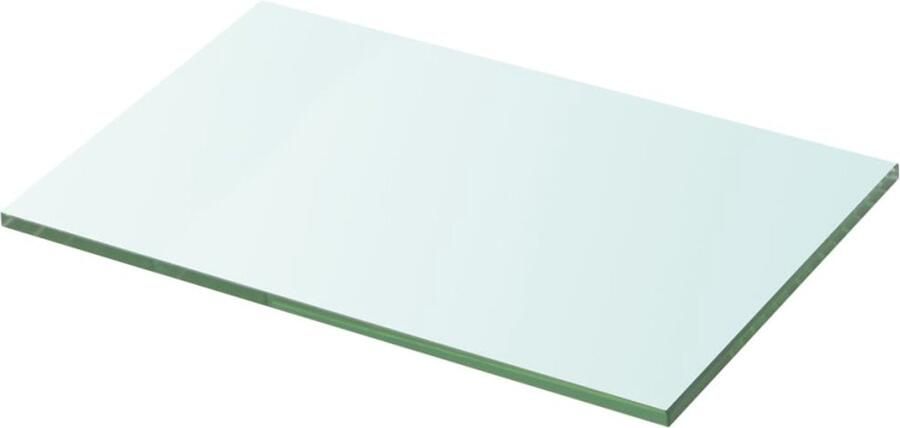 VidaXL Wandplank Wanddecoratie Wandschap transparant 20x30 cm glas Glazen Wandrek Vitrinekast Display Case