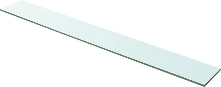 VidaXL Glazen Wandplank Wandschap transparant 100x12 cm glas Wandendecoratie Vitrinekast Displayrek