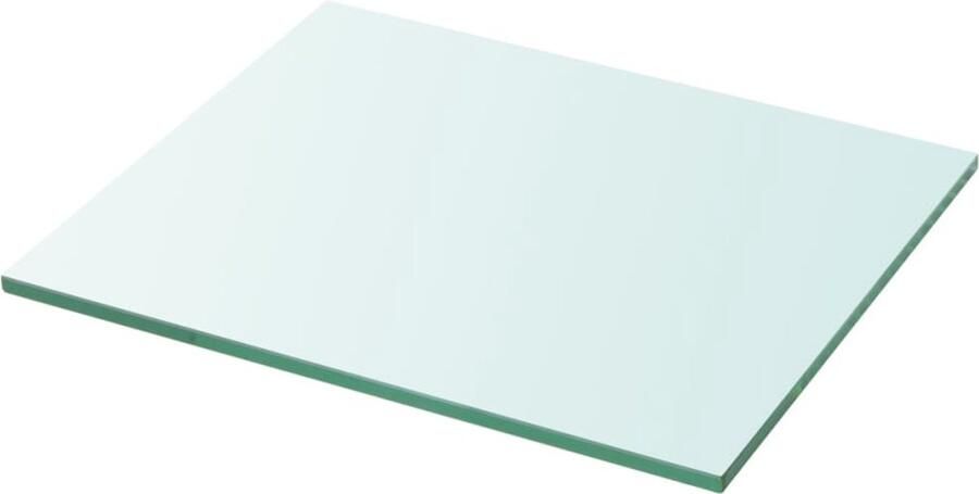 VidaXL Glazen Wandplank Wandschap transparant 30x25 cm glas Vitrinekast Modern Wandrek Minimalistisch Wandrek