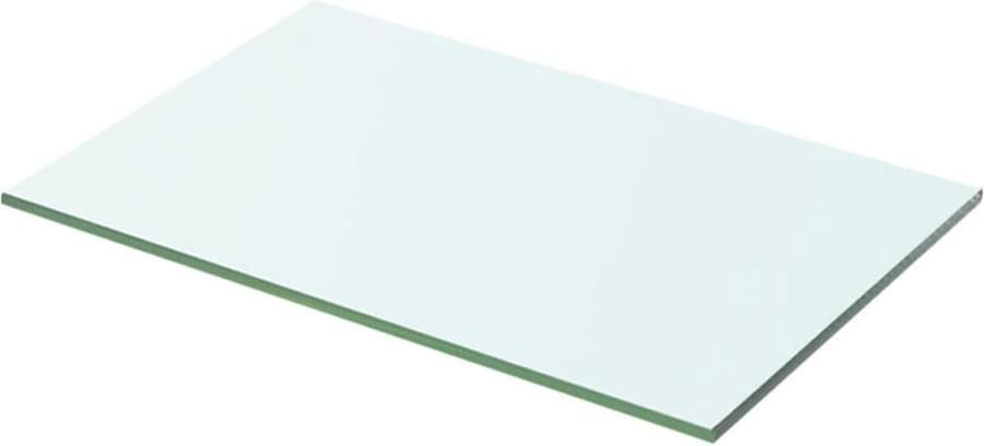 VidaXL Glazen Wandplank Wandschap transparant 50x25 cm glas Wandendecoratie Vitrinekast Displayrek
