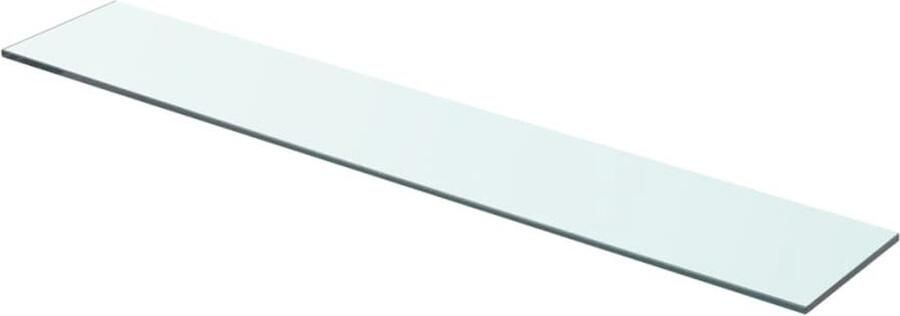 VidaXL Glazen Wandplank Wandschap transparant 70x12 cm glas Vitrinekast Muurschaps Woonaccessoires