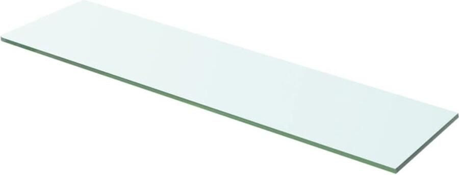 VidaXL Glazen Wandrek Transparante Wandplank Wandschap transparant 60x12 cm glas Wanddisplay Vitrinekast Woonaccessoires
