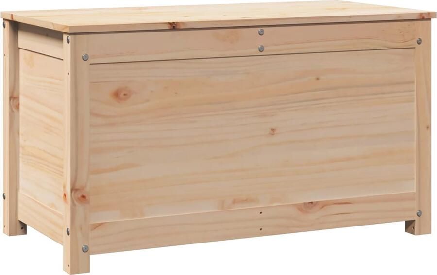 The Living Store Opbergdoos Massief Grenenhout 80 x 40 x 45.5 cm Stevig en Stabiel Opbergdoos Grenenhouten Kast Opbergvakken Kasten En Meubels Bruine Kast - Foto 3