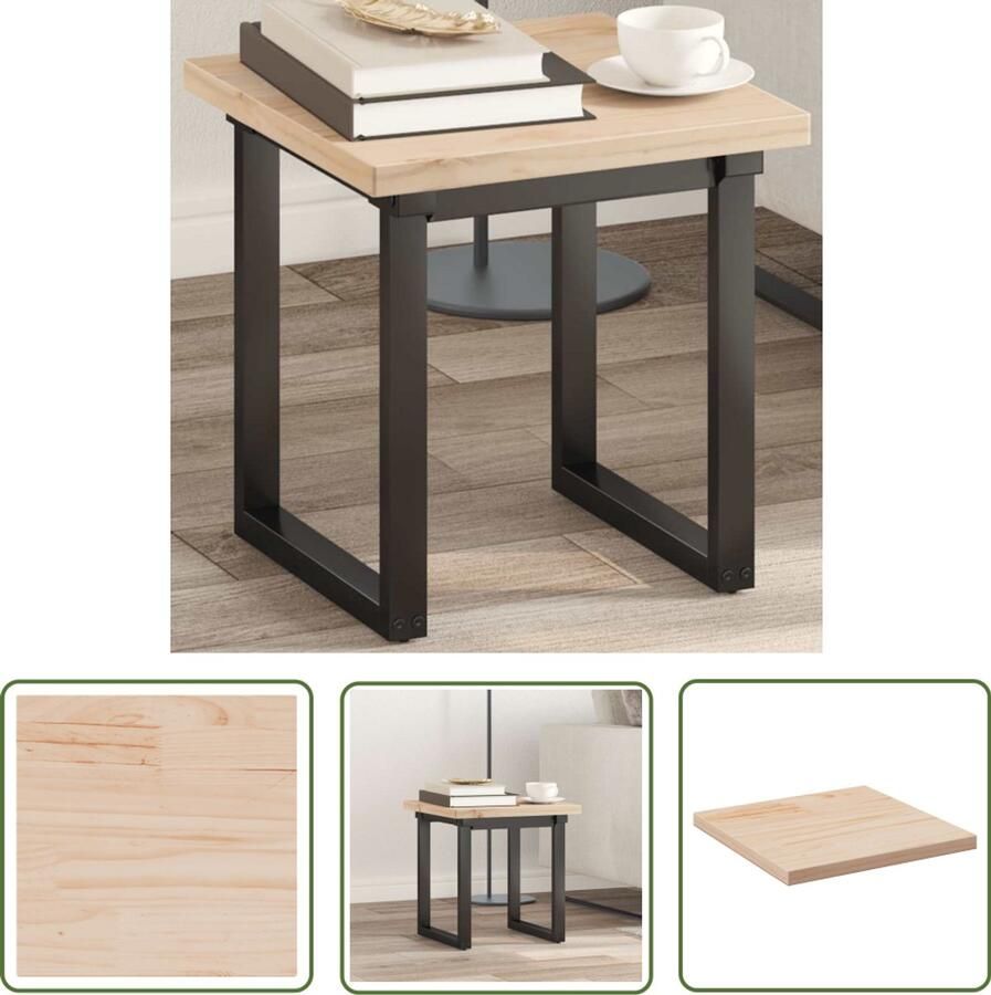 VidaXL Tafelblad vierkant 40x40x2 5 cm massief grenenhout Tafelblad Grenenhouten Tafelblad Vintage Tafelblad Landelijke Tafel Salontafel