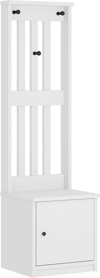 VidaXL Halboom SANDENS wit 45x40x159 5 cm massief grenenhout