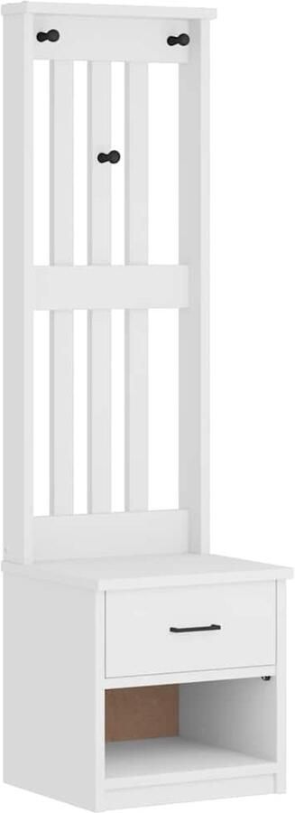 VidaXL Halboom SANDENS wit 45x40x159 5 cm massief grenenhout