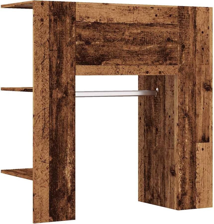 VidaXL Halmeubel 97 5x37x99 cm bewerkt hout oud houtkleurig