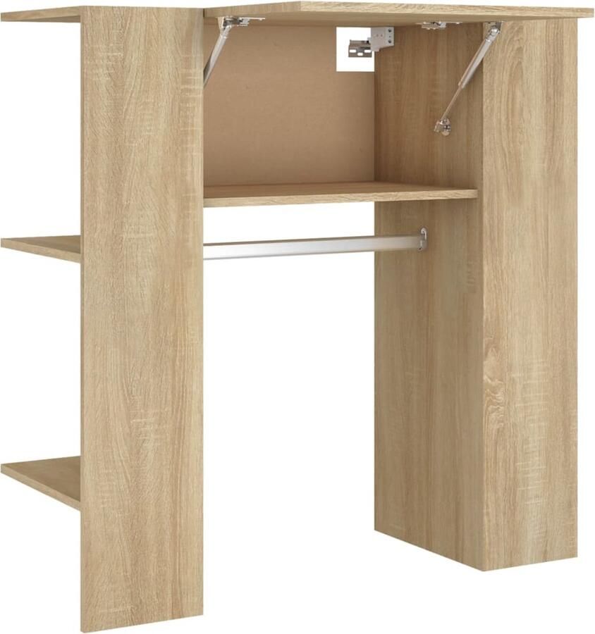 VidaXL Halmeubel 97 5x37x99 cm Sonoma Eiken Gangkast Kastje Entreehal Bergruimte Houten Kast Modern Interieur Bruine Kast Sonomaeik