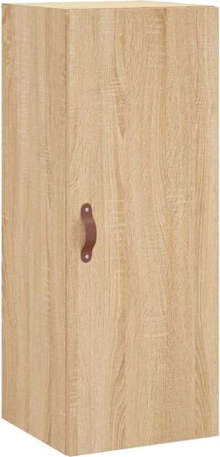 VidaXL Hangkast 34 5x34x90 cm Sonoma Eikenkleurig Wandkast Houten Kast Opbergkast Salontafel Hangkast - Foto 2