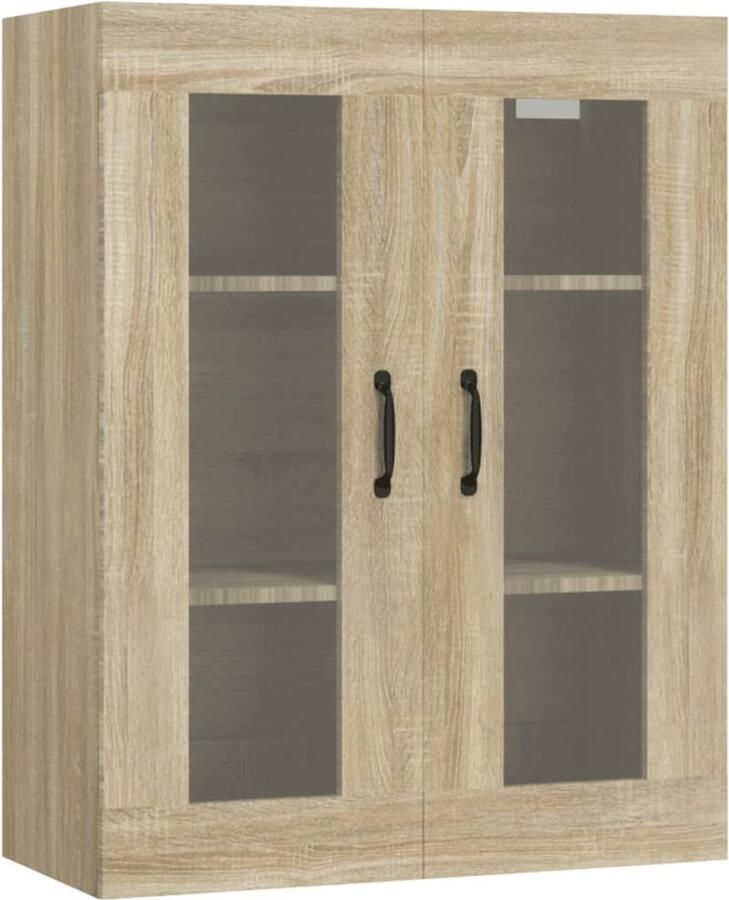 VidaXL Hangkast Sonoma Eiken 69 5x34x90 cm Hangkast Houten Kast Badkamerkast Slaapkamerkast Woonkamerkast
