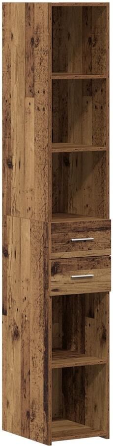 VidaXL Dressoir Verweerd hout 30 x 42.5 x 185 cm Opslag