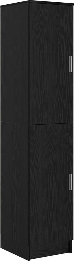 VidaXL Buffetkast Zwart Eiken Bewerkt Hout Middelgroot Buffetkast