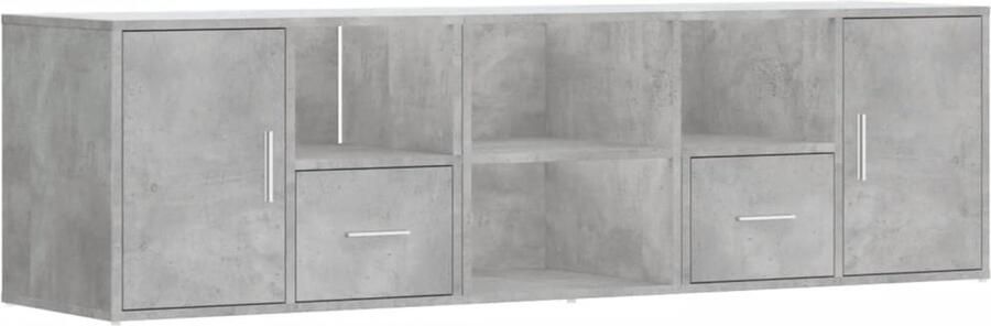 VidaXL Hoekkast 160x40x45 cm bewerkt hout betongrijs - Foto 2