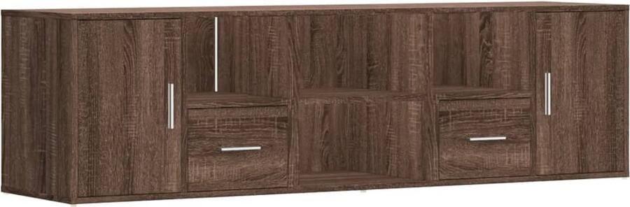 VidaXL Hoekkast 160x40x45 cm bewerkt hout bruin eikenkleurig - Foto 2