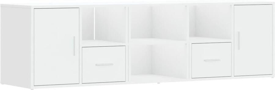 VidaXL Hoekkast 160x40x45 cm bewerkt hout wit - Foto 2