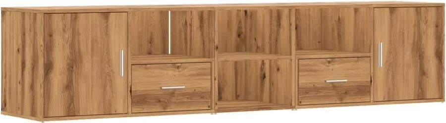 VidaXL Hoekkast 200x40x45 cm bewerkt hout artisanaal eikenkleurig - Foto 2