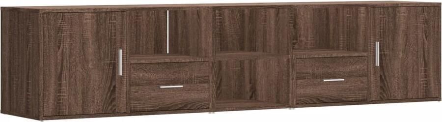 VidaXL Hoekkast 200x40x45 cm bewerkt hout bruin eikenkleurig - Foto 2