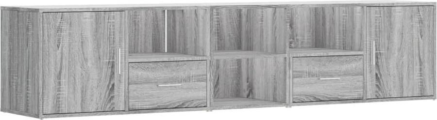 VidaXL Hoekkast 200x40x45 cm bewerkt hout grijs sonoma eikenkleurig - Foto 2