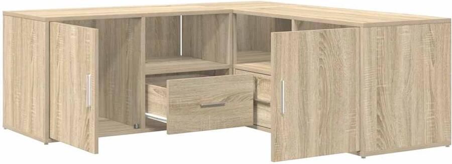 VidaXL Hoekkast 200x40x45 cm bewerkt hout sonoma eikenkleurig