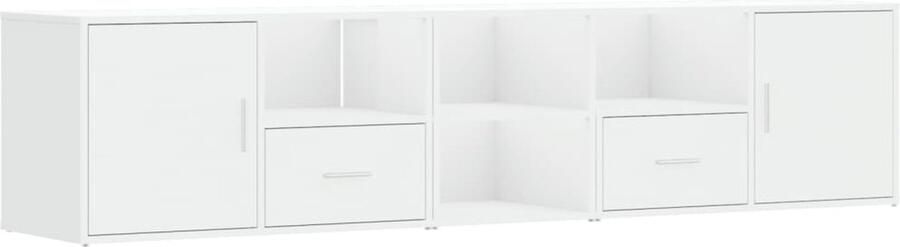 VidaXL Hoekkast 200x40x45 cm bewerkt hout wit - Foto 3