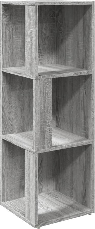VidaXL -Hoekkast-33x33x100-cm-bewerkt-hout-grijs-sonoma-eikenkleurig - Foto 2