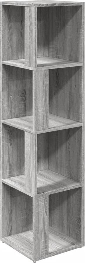 VidaXL -Hoekkast-33x33x132-cm-bewerkt-hout-grijs-sonoma-eikenkleurig - Foto 2