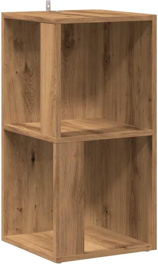 VidaXL Hoekkast 33x33x67 cm bewerkt hout artisanaal eikenkleur