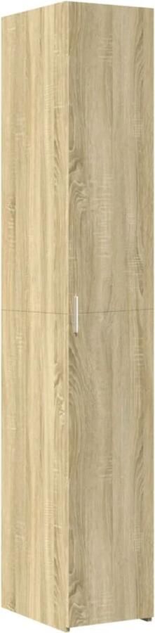 VidaXL Hoge kast 30x42 5x185 cm bewerkt hout sonoma eikenkleurig
