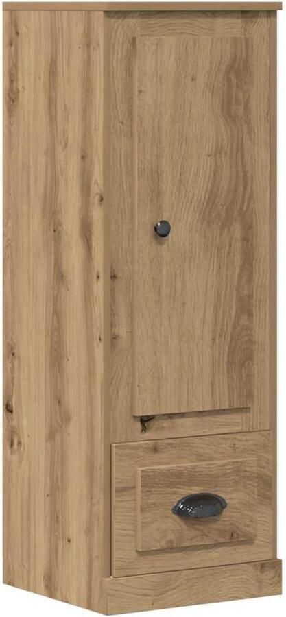 VidaXL Hoge kast 36x35 5x103 5 cm bewerkt hout artisanaal eikenkleurig