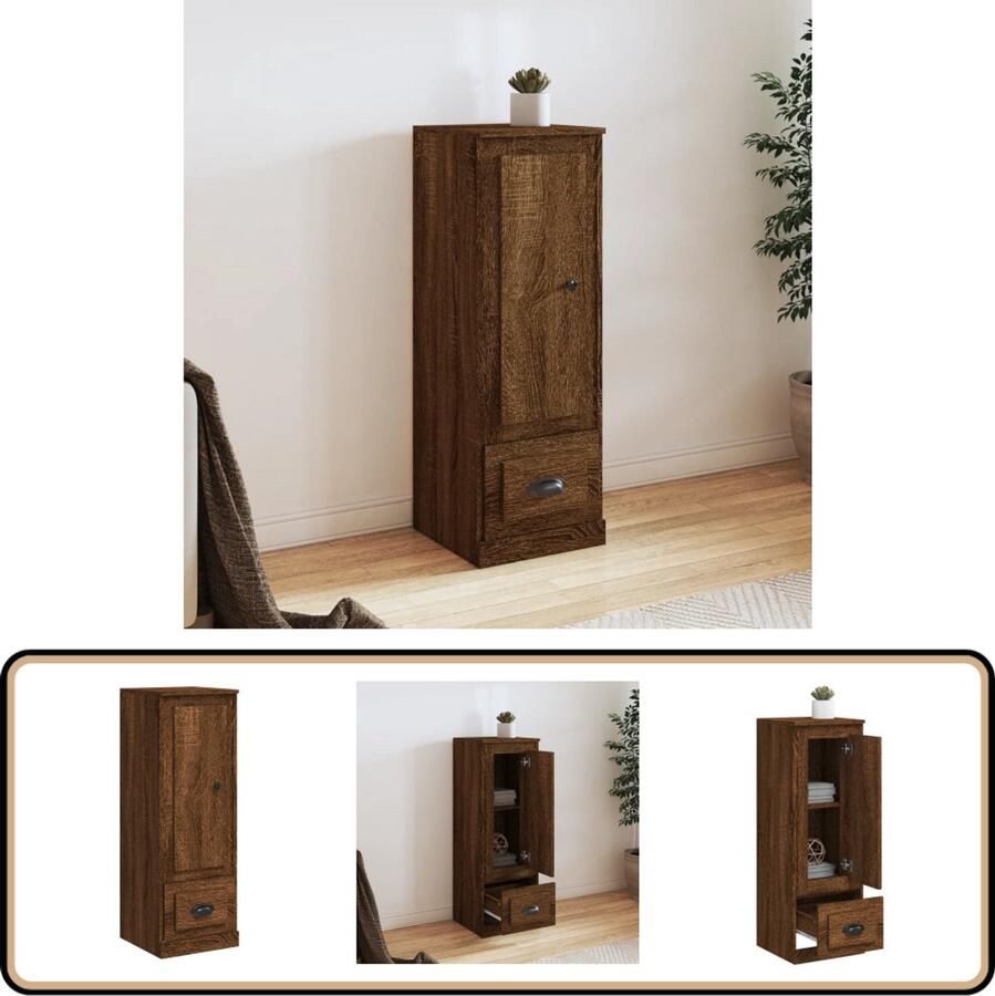 VidaXL -Hoge-kast-36x35 5x103 5-cm-bewerkt-hout-bruineikenkleurig