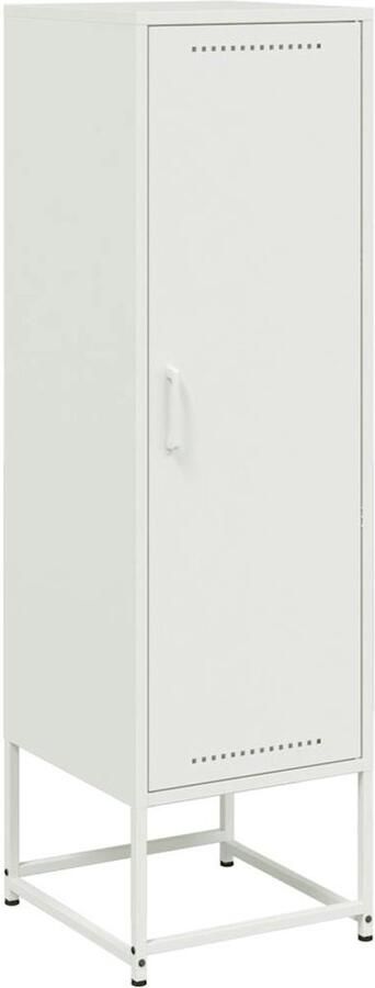 VidaXL Hoge kast 36x39x123 cm staal wit