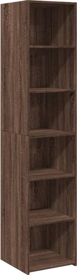 VidaXL Hoge kast 40x41x185 cm bewerkt hout bruin eikenkleurig