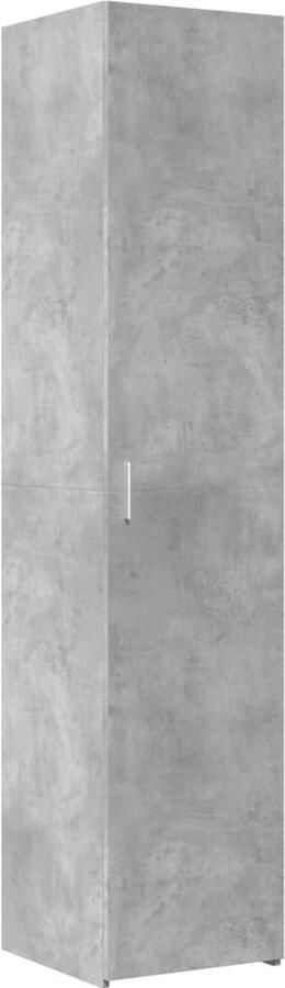 VidaXL Hoge kast 40x42 5x185 cm bewerkt hout betongrijs