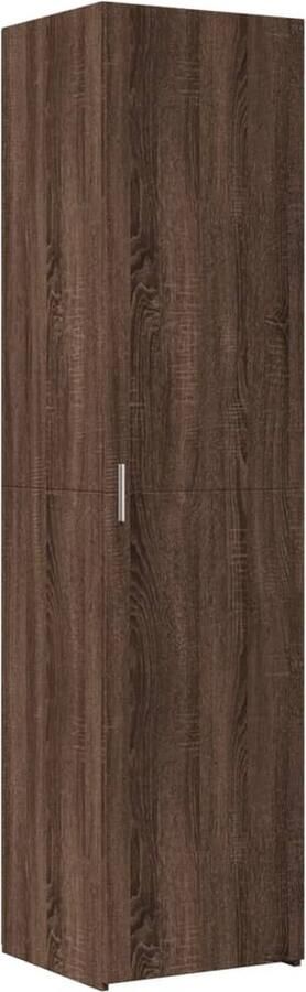 VidaXL Hoge kast 45x42 5x185 cm bewerkt hout bruin eikenkleurig