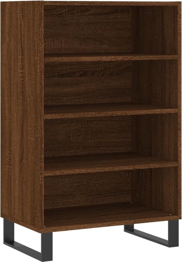 VidaXL -Hoge-kast-57x35x90-cm-bewerkt-hout-bruineikenkleurig - Foto 5