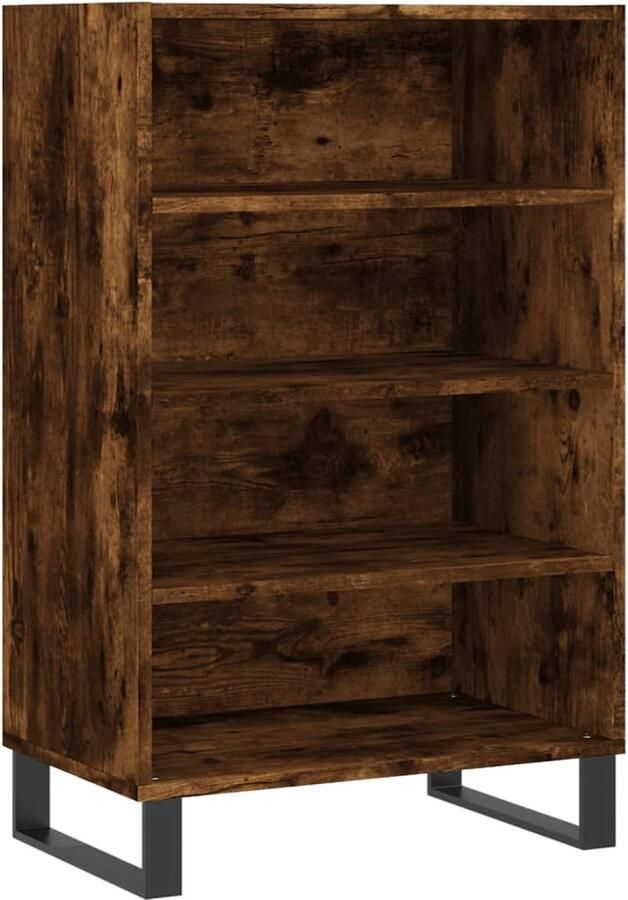 VidaXL -Hoge-kast-57x35x90-cm-bewerkt-hout-gerookt-eikenkleurig - Foto 5