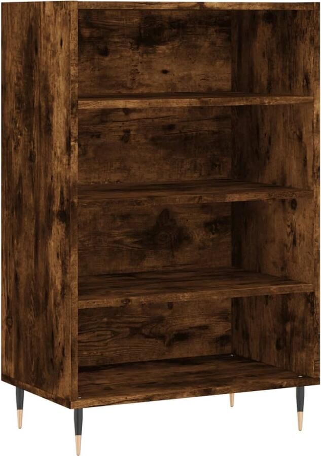 VidaXL -Hoge-kast-57x35x90-cm-bewerkt-hout-gerookt-eikenkleurig - Foto 4