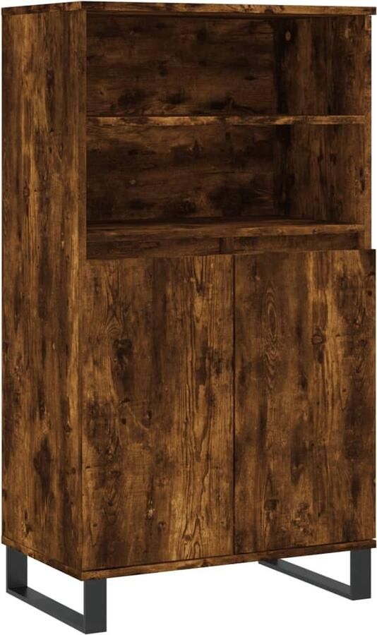 VidaXL -Hoge-kast-60x36x110-cm-bewerkt-hout-gerookt-eikenkleurig - Foto 2