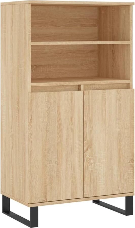 VidaXL -Hoge-kast-60x36x110-cm-bewerkt-hout-sonoma-eikenkleurig - Foto 2