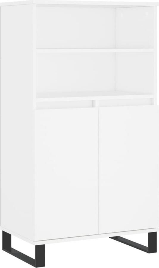 VidaXL -Hoge-kast-60x36x110-cm-bewerkt-hout-wit - Foto 5