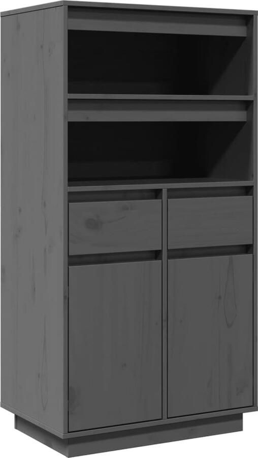 VidaXL Hoge kast 60x40x116 5 cm Massief grenenhout Hoge Kast Grenoble Hout Vintage Kast Opbergkast Tv Meubel - Foto 2
