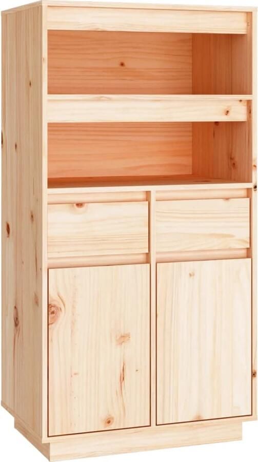 VidaXL -Hoge-kast-60x40x116 5-cm-massief-grenenhout