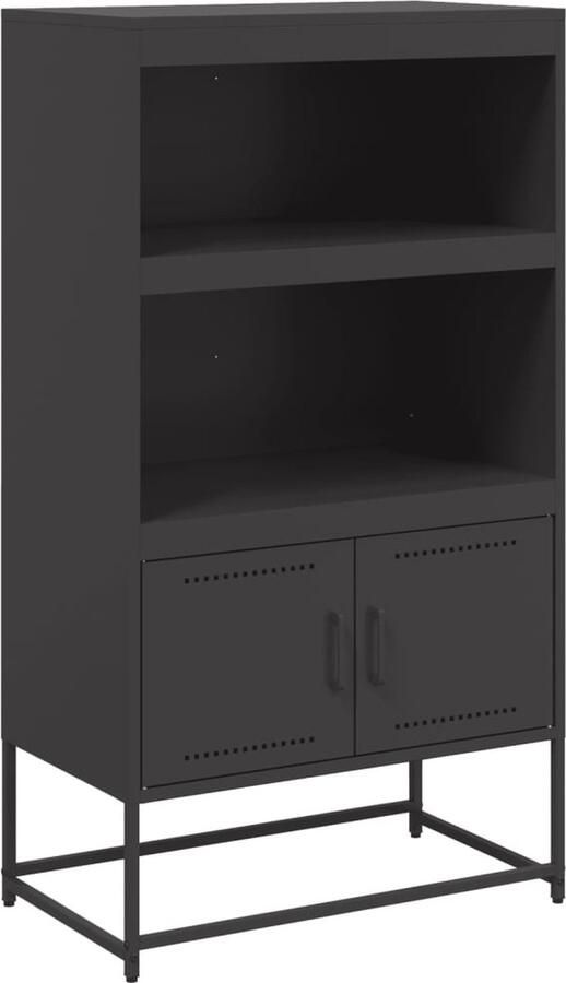 VidaXL Hoge kast 68 5x38 5x107 cm staal roze