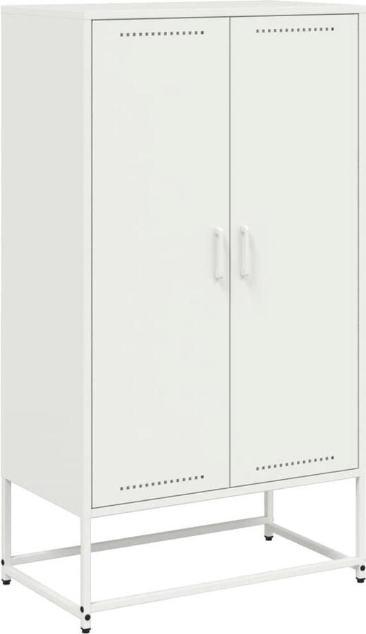 VidaXL Hoge kast 68 5x38 5x123 5 cm staal roze - Foto 2