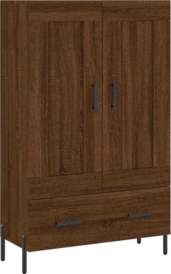 VidaXL -Hoge-kast-69 5x31x115-cm-bewerkt-hout-bruineikenkleurig - Foto 9