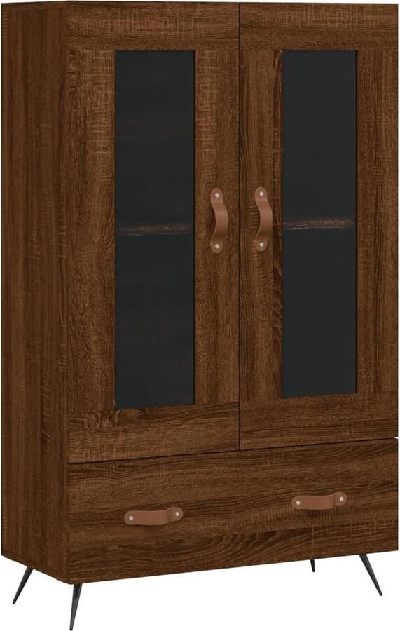 VidaXL -Hoge-kast-69 5x31x115-cm-bewerkt-hout-bruineikenkleurig - Foto 8