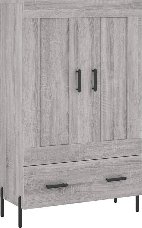 Prolenta Premium INFIORI Hoge kast 69 5x31x115 cm bewerkt hout grijs sonoma eikenkleurig - Foto 7
